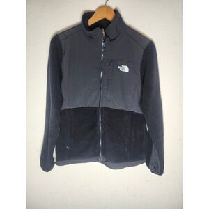 The North Face Denali Fleece Jacket Womens M Black Polartec Zip Up Overlay